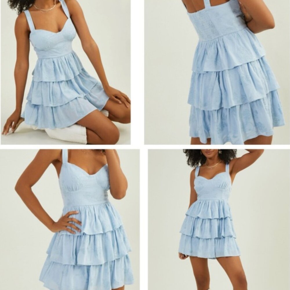 NWT - ALTAR'D STATE Roxie Floral Tiered Mini Dress SIZE S